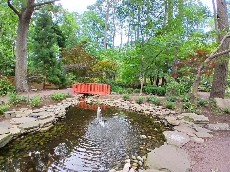 The Red Bridge Over the Creek That Belongs on a Postcard