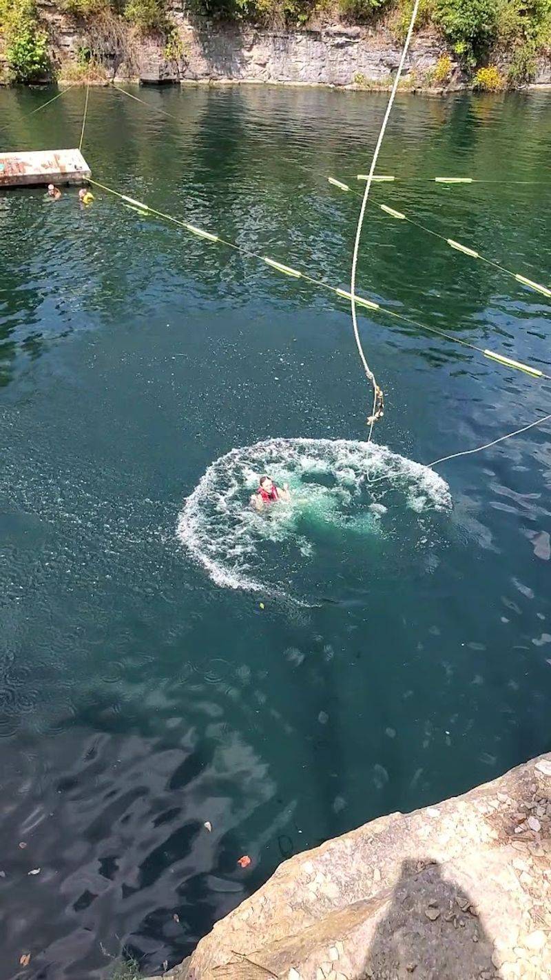 Zip Lines and Rope Swings Over Open Water