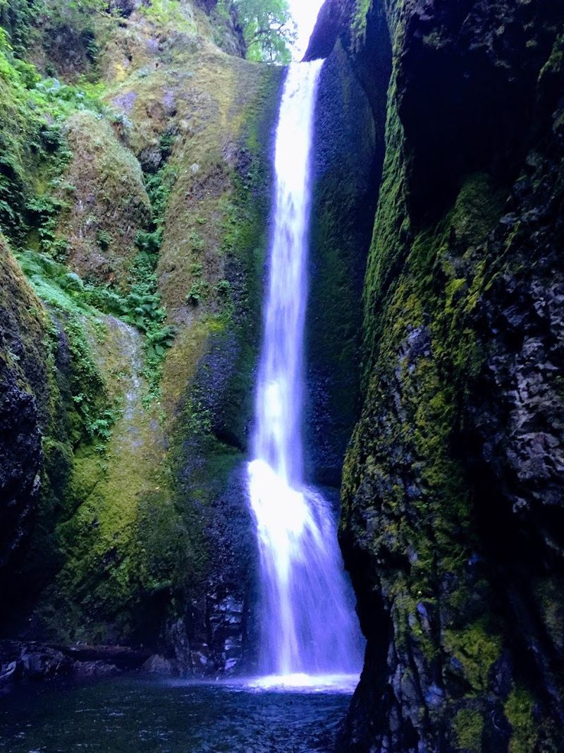 Lower Oneonta Falls and the Waterfall at the End of the Gorge