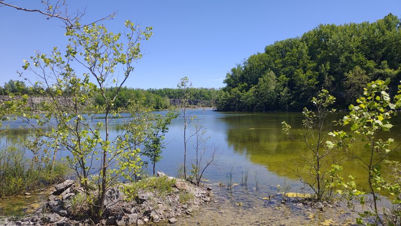 The Scenic Quarry Pond and Its Unexpected Serenity