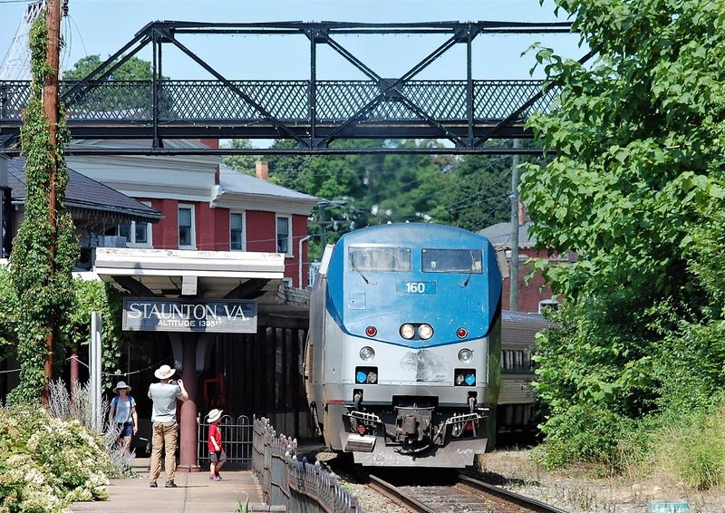 Catching The Virginia Scenic Railway Right From The Platform