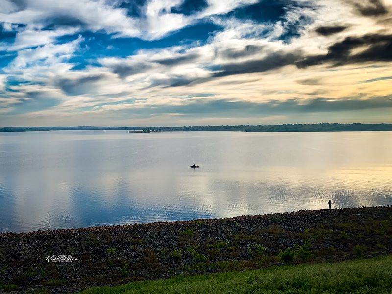 Hiking and Exploring the Newly Exposed Shoreline