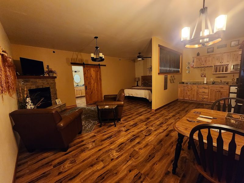 A Fireplace and Kitchenette on the Main Level