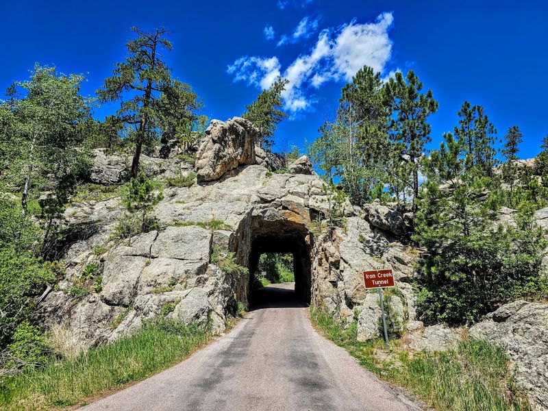 Iron Mountain Road Tunnel View Pullouts (Custer State Park)