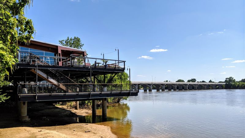 Blue Rose Cafe, Arkansas River, Tulsa