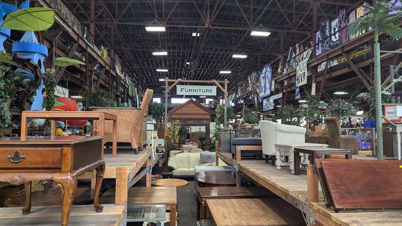 Two Store Sections That Split Household Finds From Building Salvage