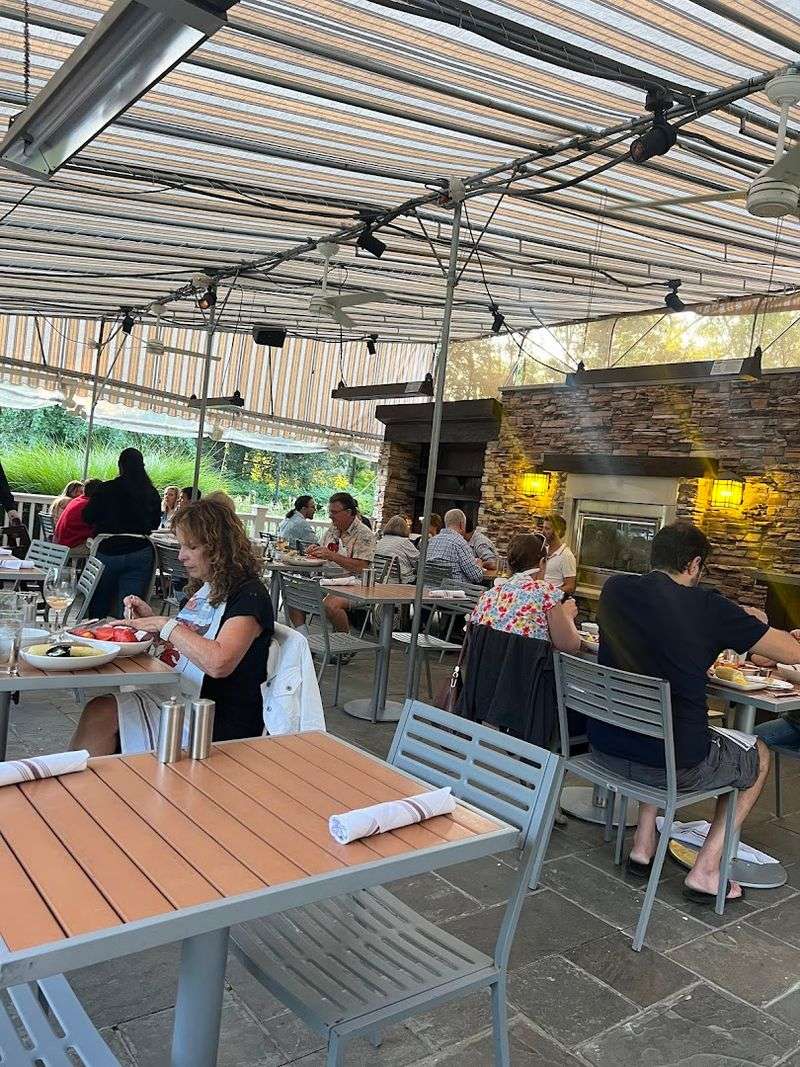 The Outdoor Terrace With an Herb Garden