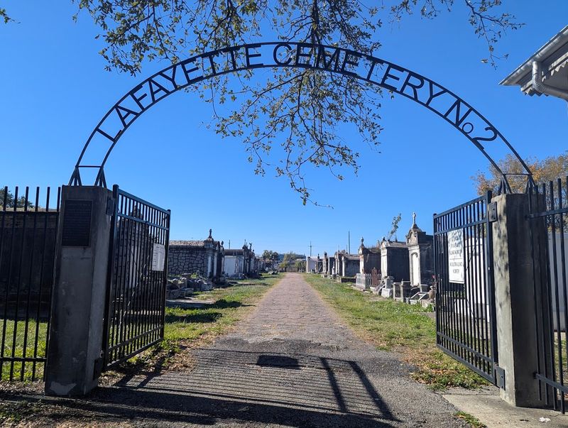 Peek At Lafayette Cemetery No 2 From The Gates