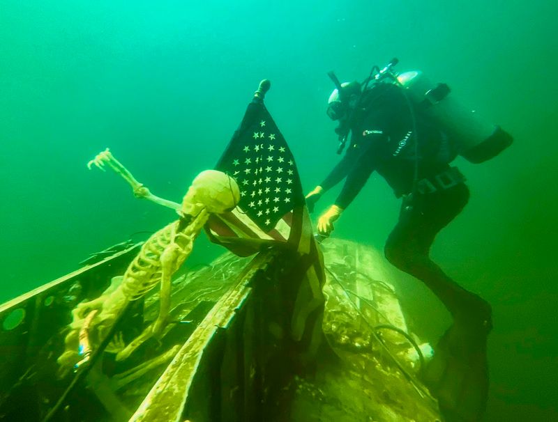 Helicopter Wreck That Steals the Show