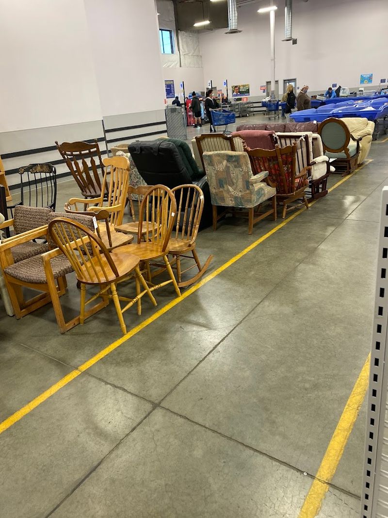 Navigating the Furniture and Larger Items Section