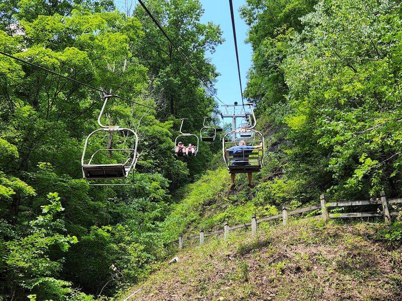The Chairlift Ride Down Into the Gorge