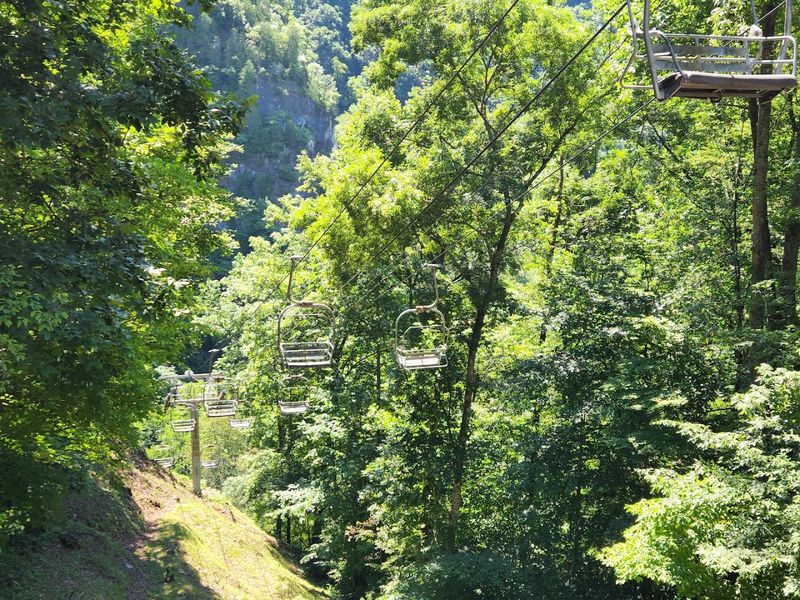 The Chairlift Ride Down Into Stock Creek Gorge