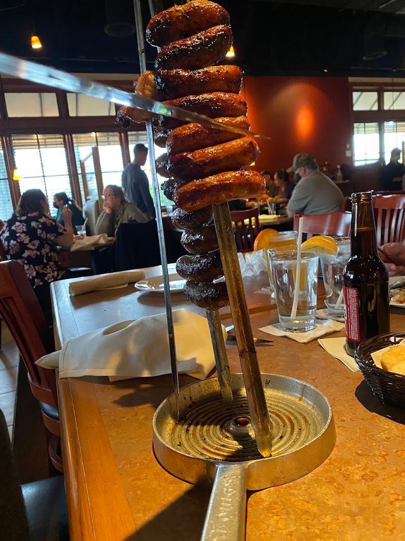 Churrasco Cooking Over Real Charcoal Fires