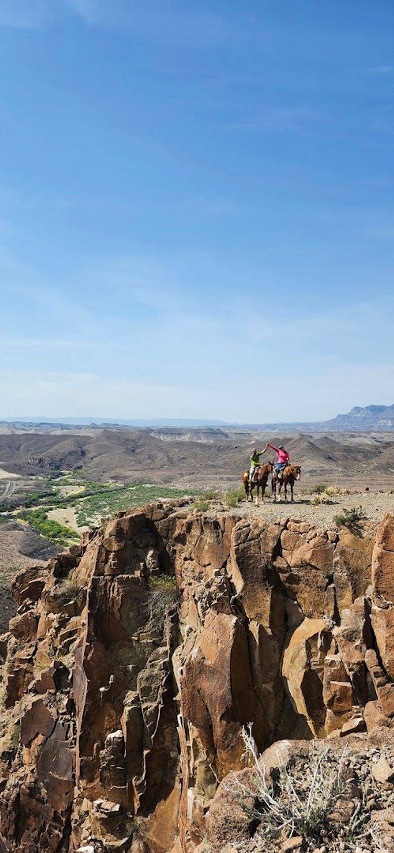 Climbing Contrabando Mesa on the Three-Hour Ride