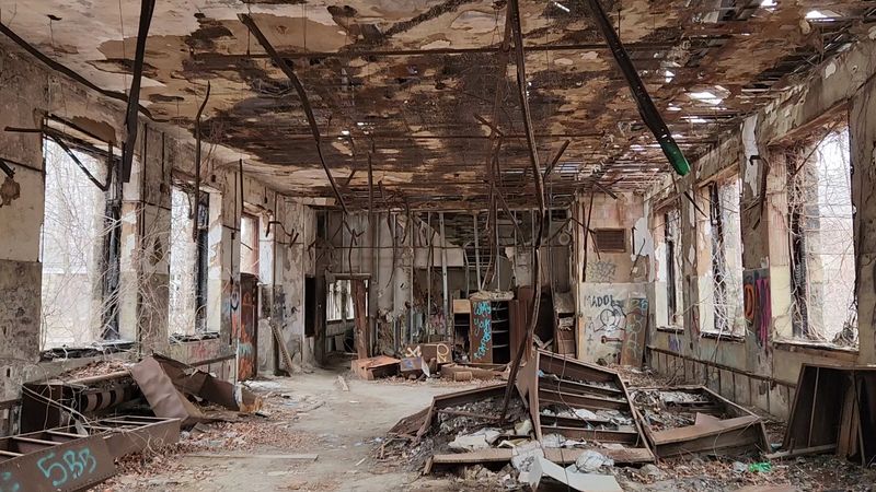 Crumbling Structures That Still Hint At How Big This Institution Once Was