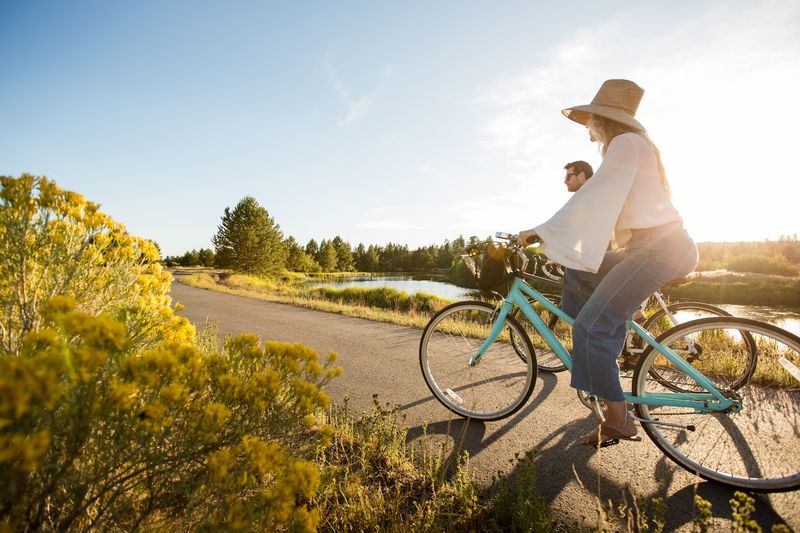 Miles of Paved Bike Paths Through the Pines