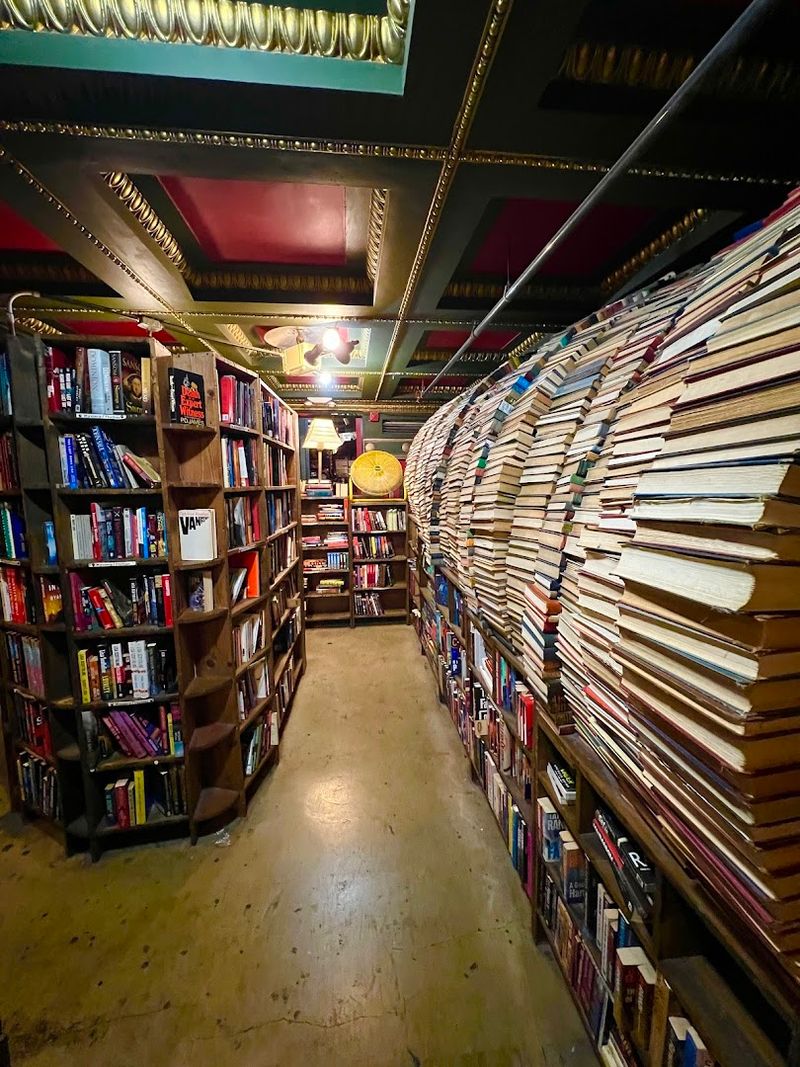 Two-Story Book Maze Inside A Former Bank Building