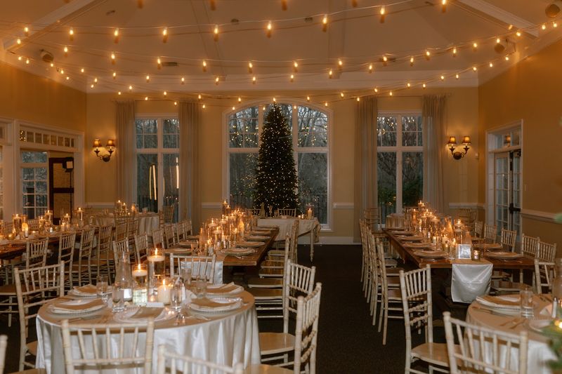 The Elegant Reception Hall With Creek Views