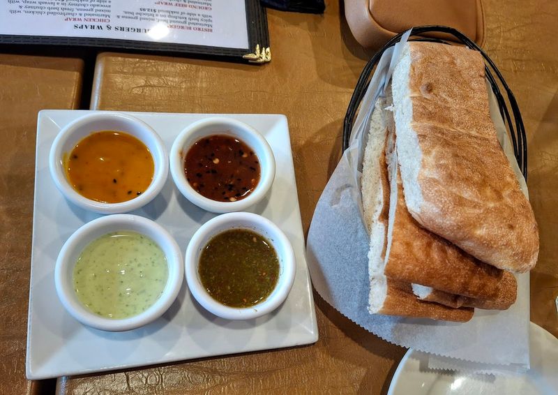 Complimentary Bread and Dipping Sauces That Start Every Meal Right