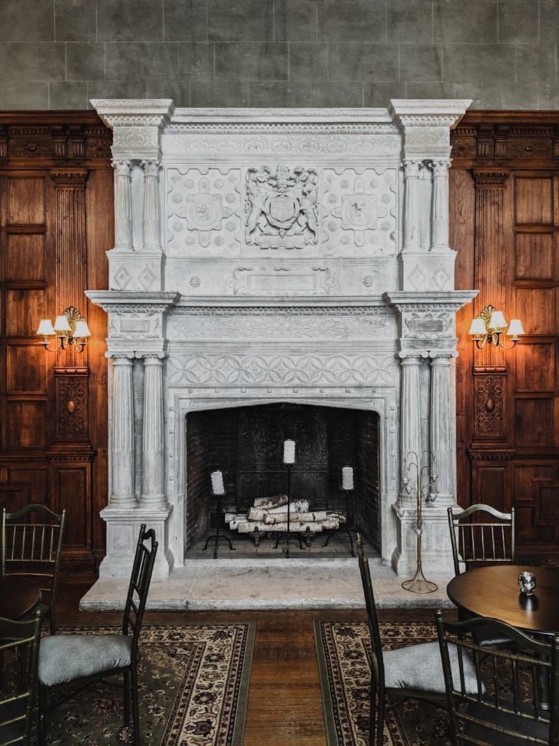 Breakfast With Stone Walls as Your Dining Room