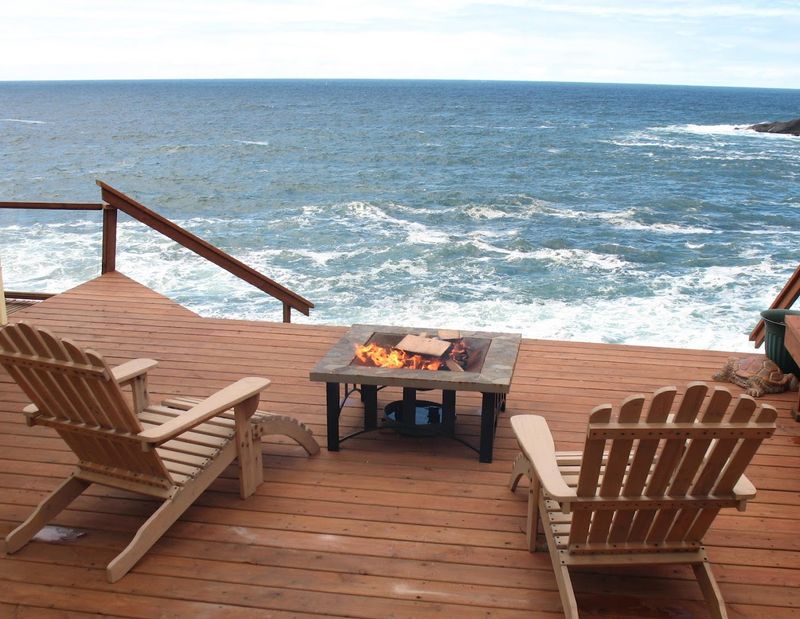 The Private Deck and Fire Pit Experience