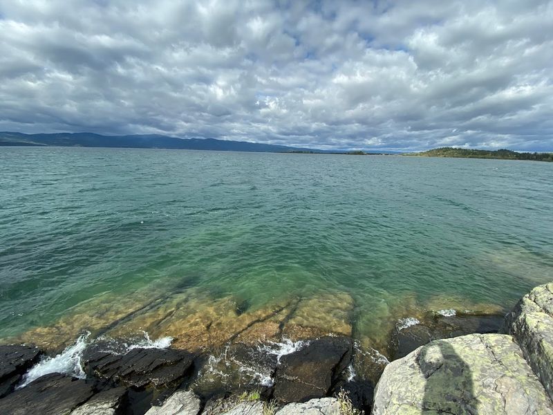 Snowmelt Water And Clear Light That Change The Whole Shoreline Mood