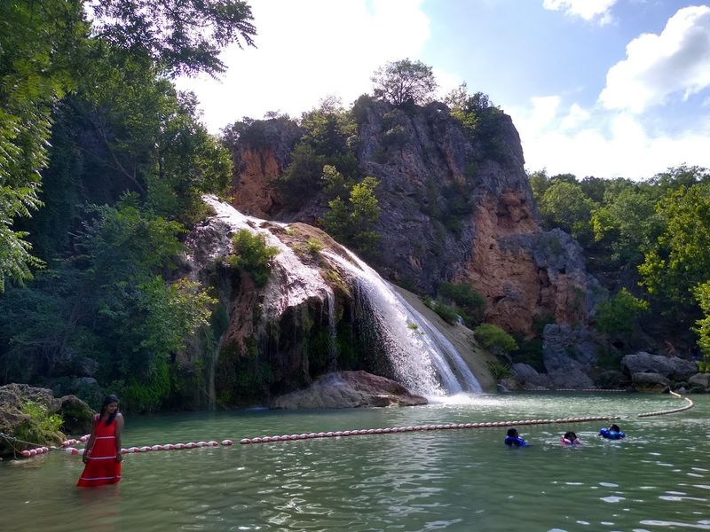 Turner Falls as the Dramatic Backdrop