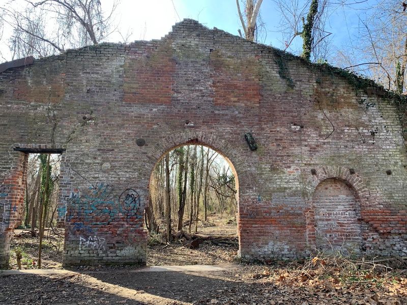 The Old Hydroelectric Plant Ruins Add a Moody Industrial Vibe