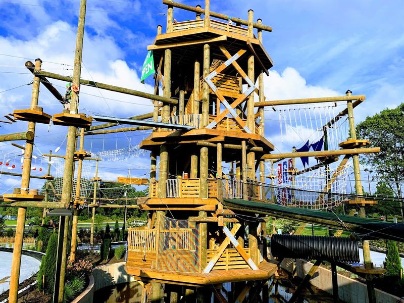 Over 50 Aerial Activities on the Ropes Course