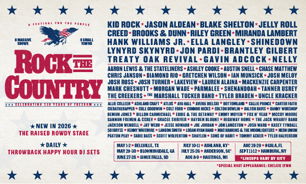 The Rock the Country Music Tour is coming to a town near you this spring!