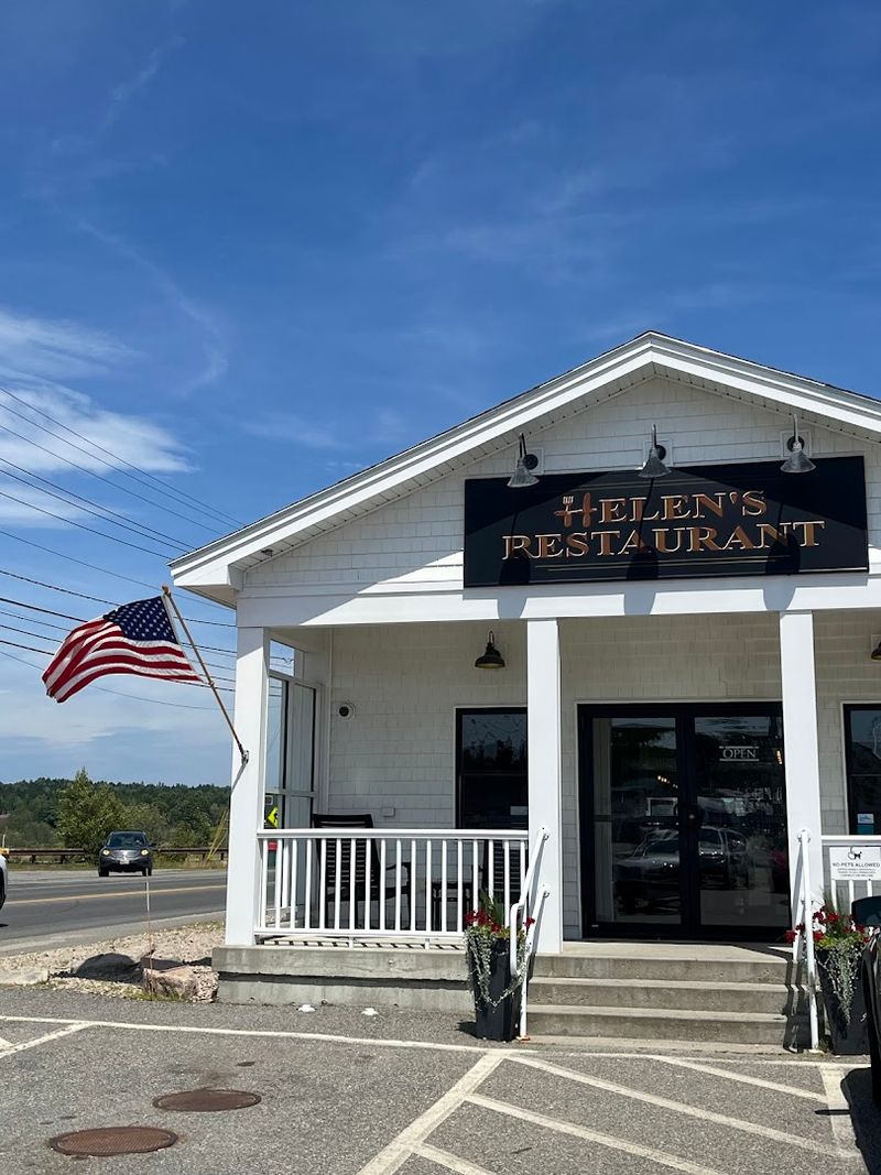 The Warm Glow Of A Downtown Machias Landmark