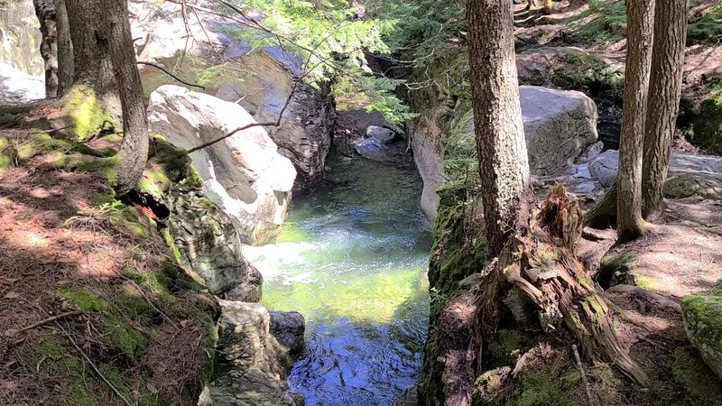 The Gleaming Pool Carved Deep Into Ancient Rock