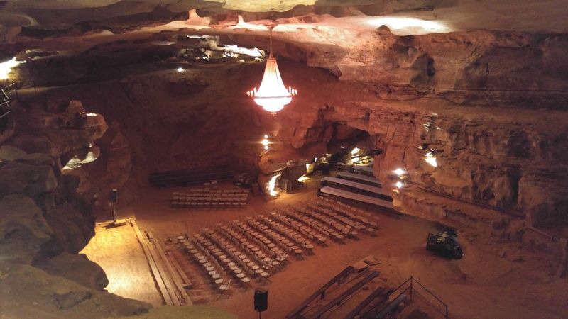Seating For 700 Among Rock Outcroppings And Lounge Chairs
