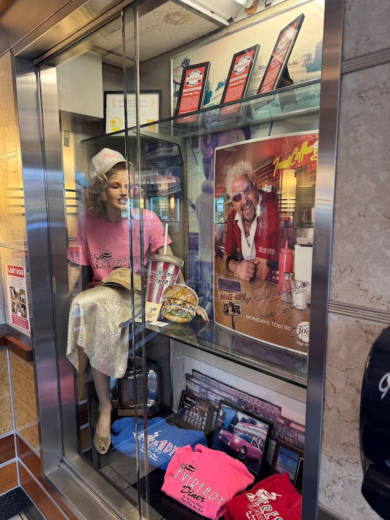 Retro Posters And Memorabilia Covering The Dining Walls