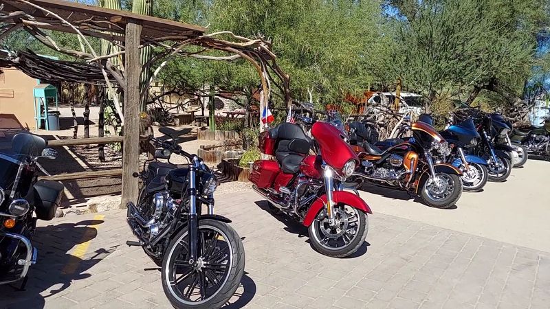 Motorcycles Turn The Parking Lot Into Part Of The Show