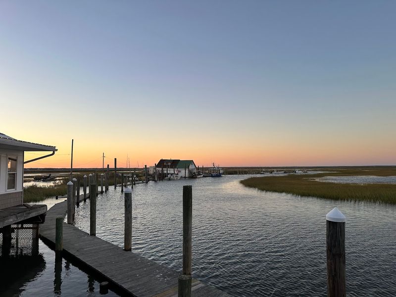 Sweeping Views of Atlantic City Skyline from the Marsh