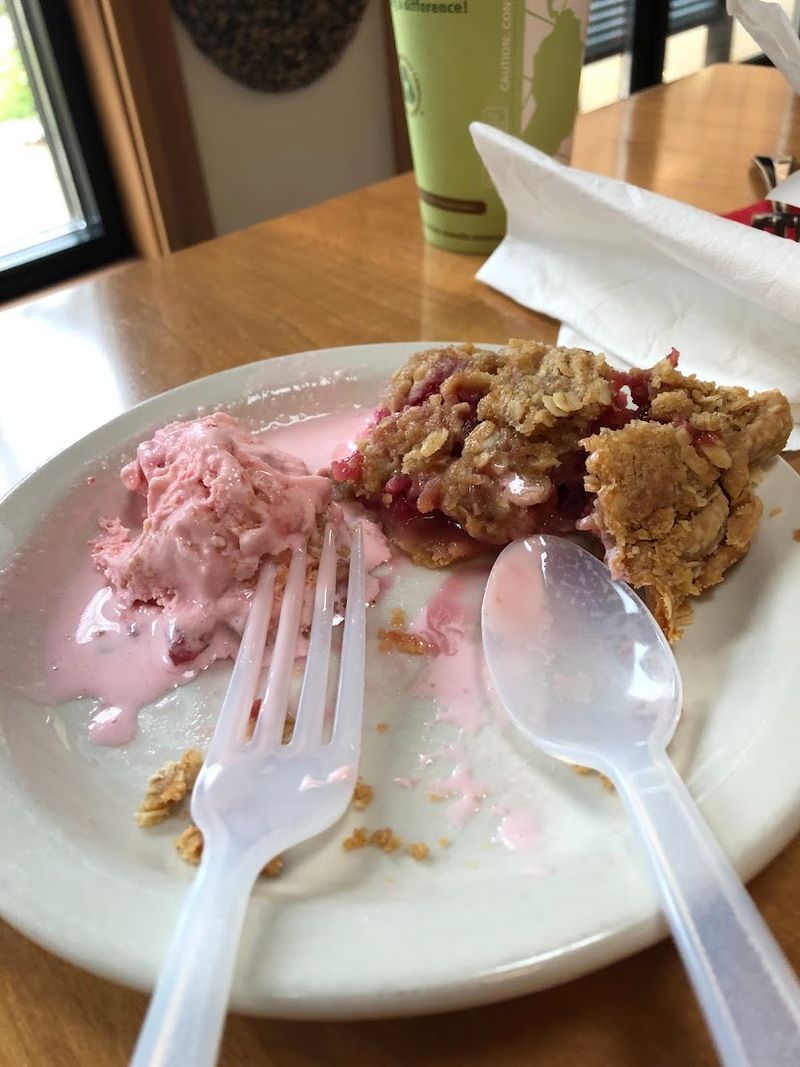 Scoops Of Cherry Ice Cream Melting Just Fast Enough