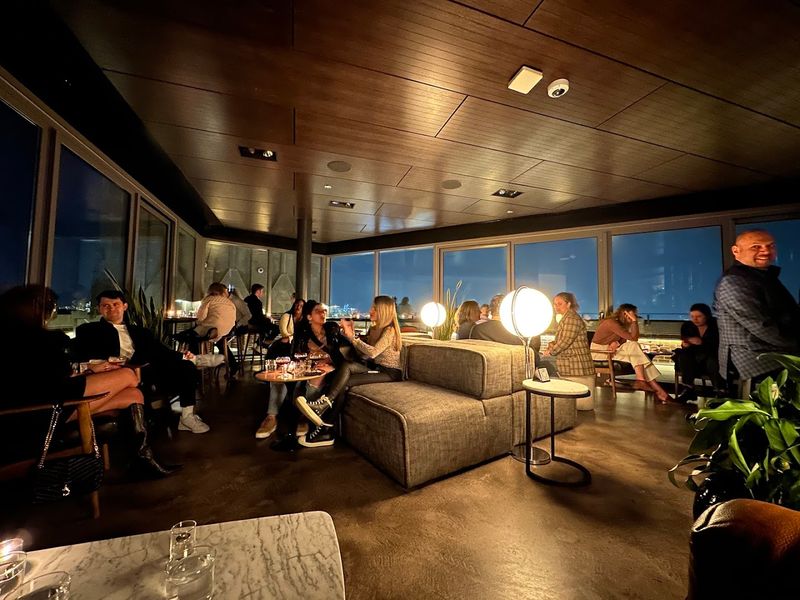 Twinkling String Lights Define The Evening Mood