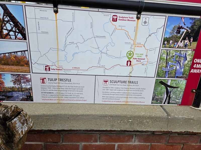 Proximity to the Tulip Trestle and Sculpture Trails Outdoor Museum