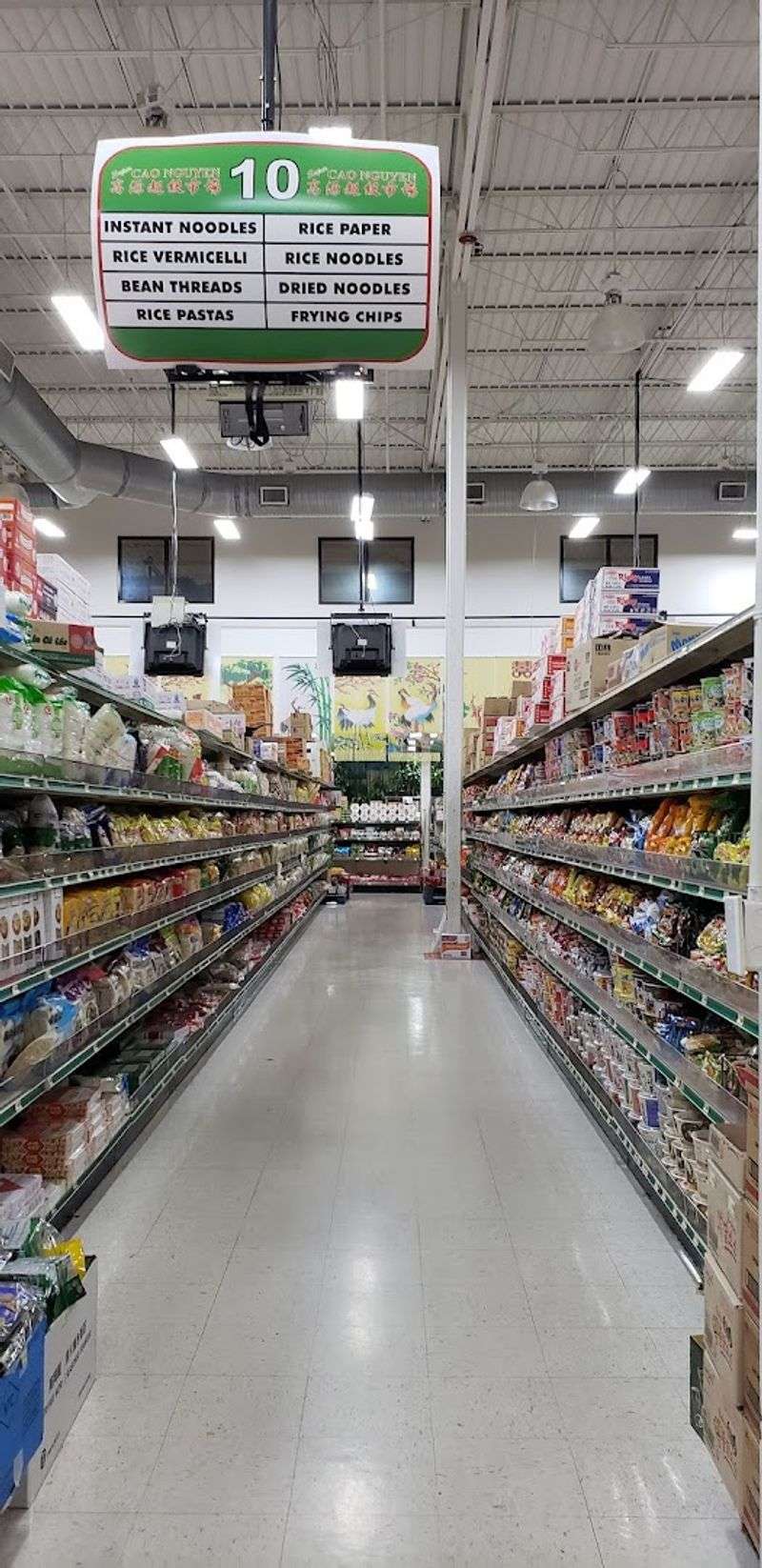 Two Full Aisles Dedicated to Ramen Noodles