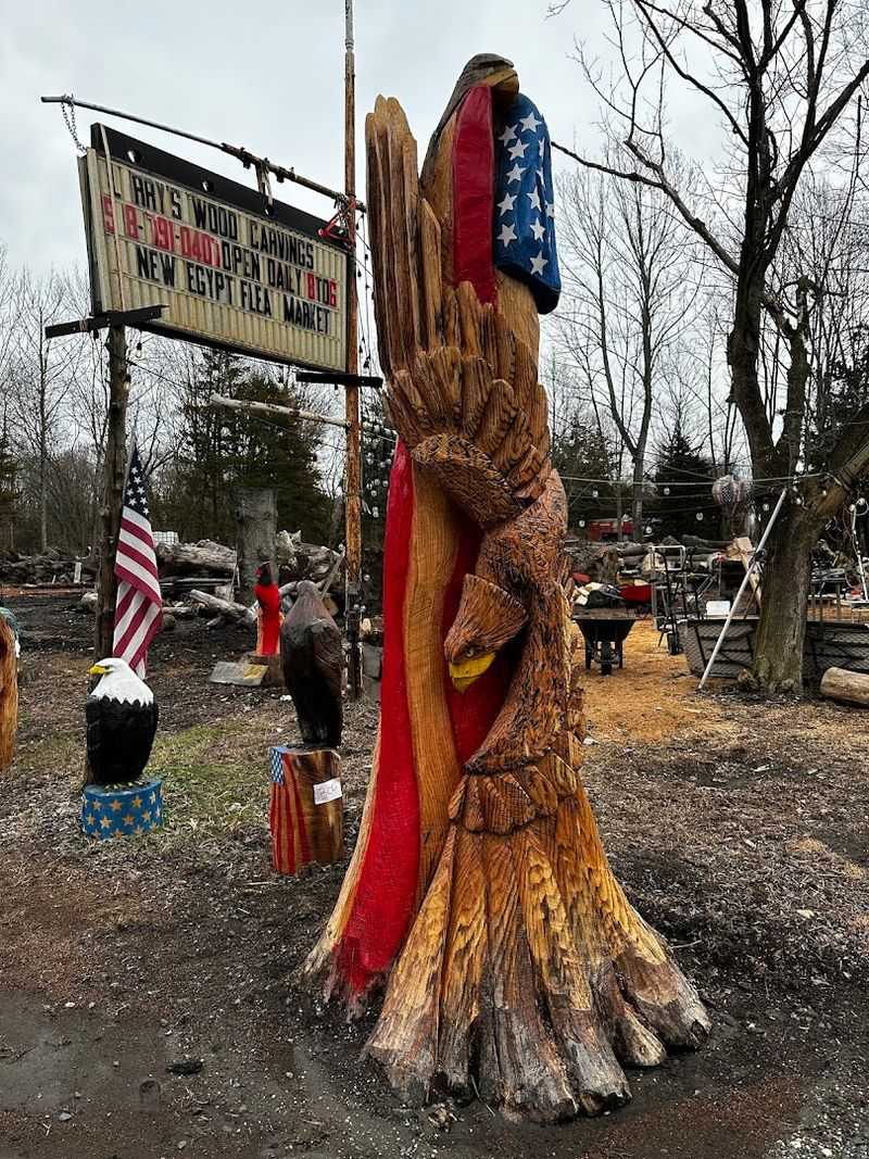 Eagles Carved With Real Patriotic Power