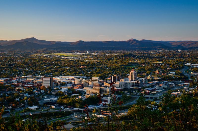 Roanoke and the Blue Ridge Mountains, Virginia