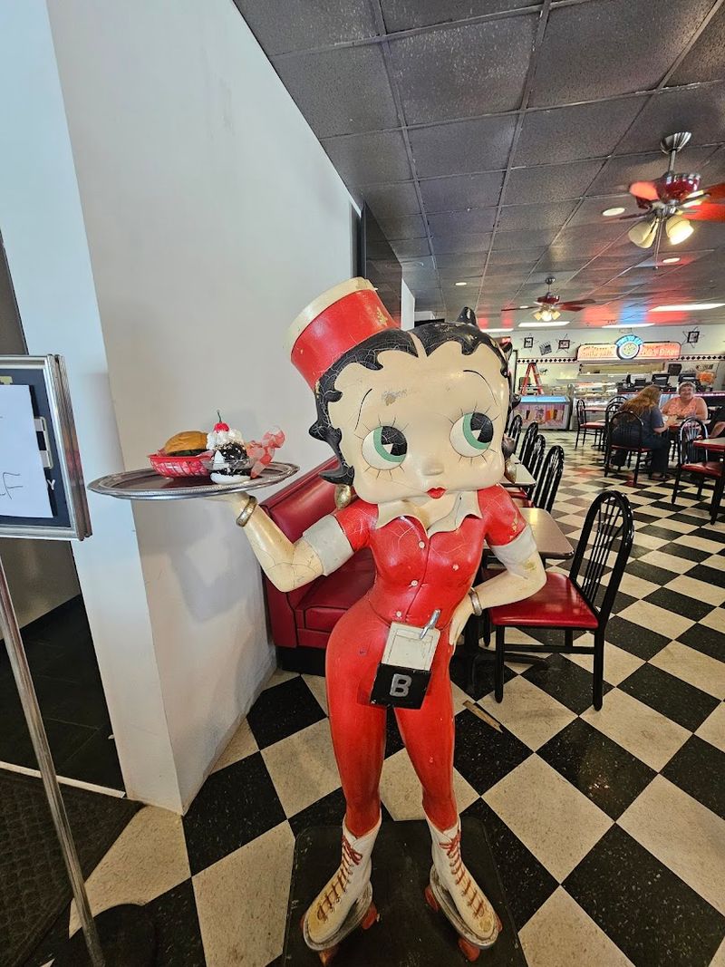 The Life Sized Betty Boop On Roller Skates