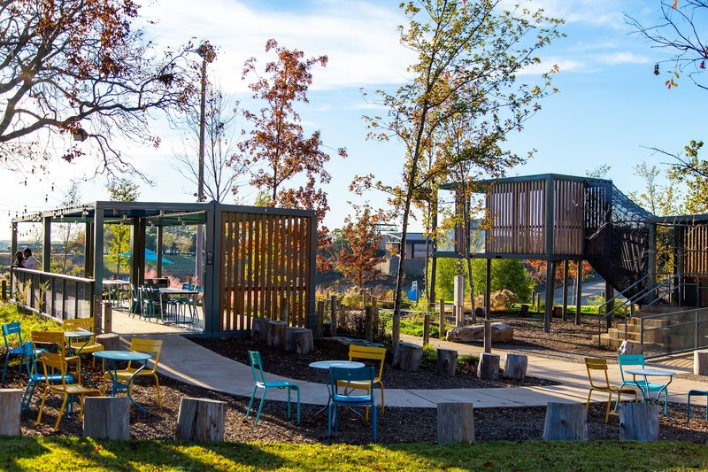 River Garden Park Setting With Perfect Festival Vibes