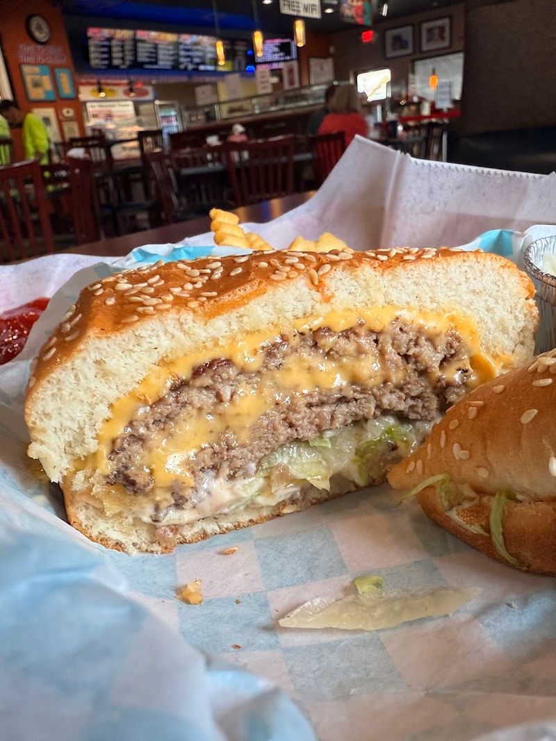 The Famous Double Sumburger With The Secret Sauce