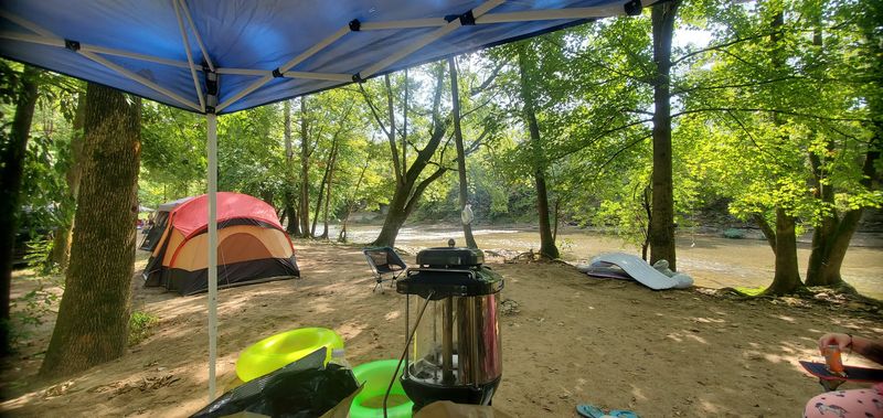 Camping Right on the Quarry Property