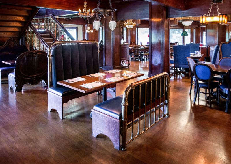 The Unique Tables Inside a Brass Bed