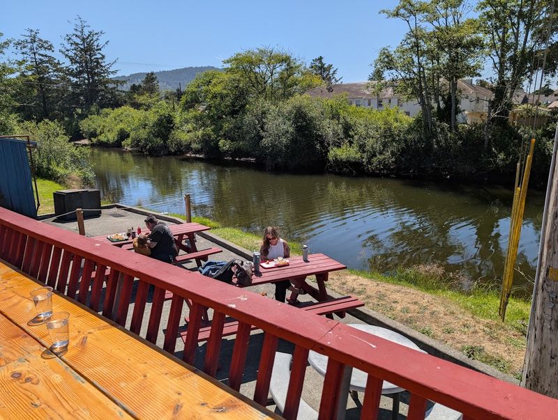 The Outdoor Seating and Creek Views