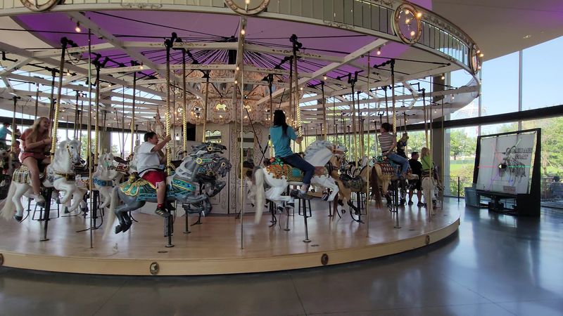 The Hand-Carved Carousel At The Center Of It
