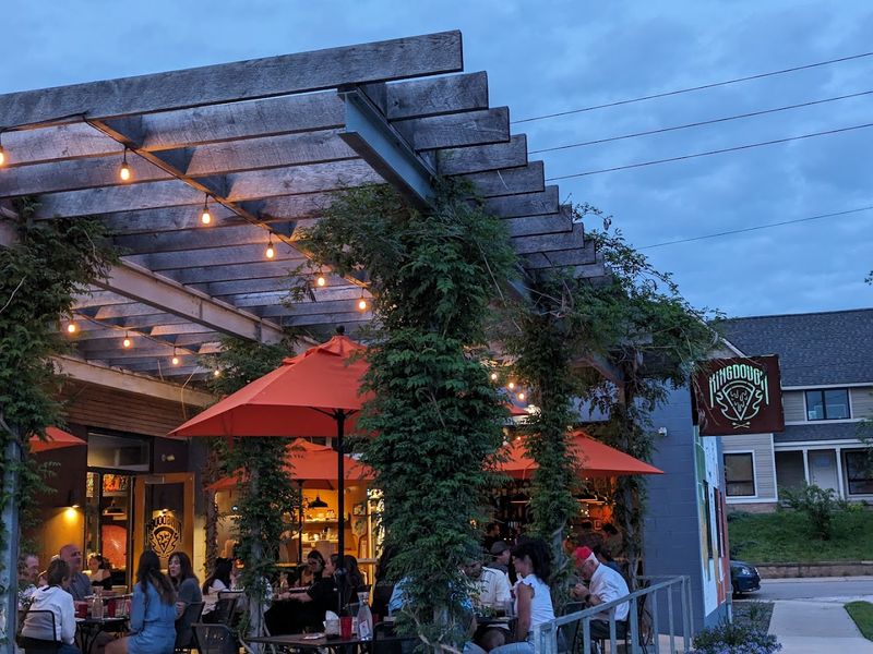 An Outdoor Patio With a Fire Pit Worth Lingering Over